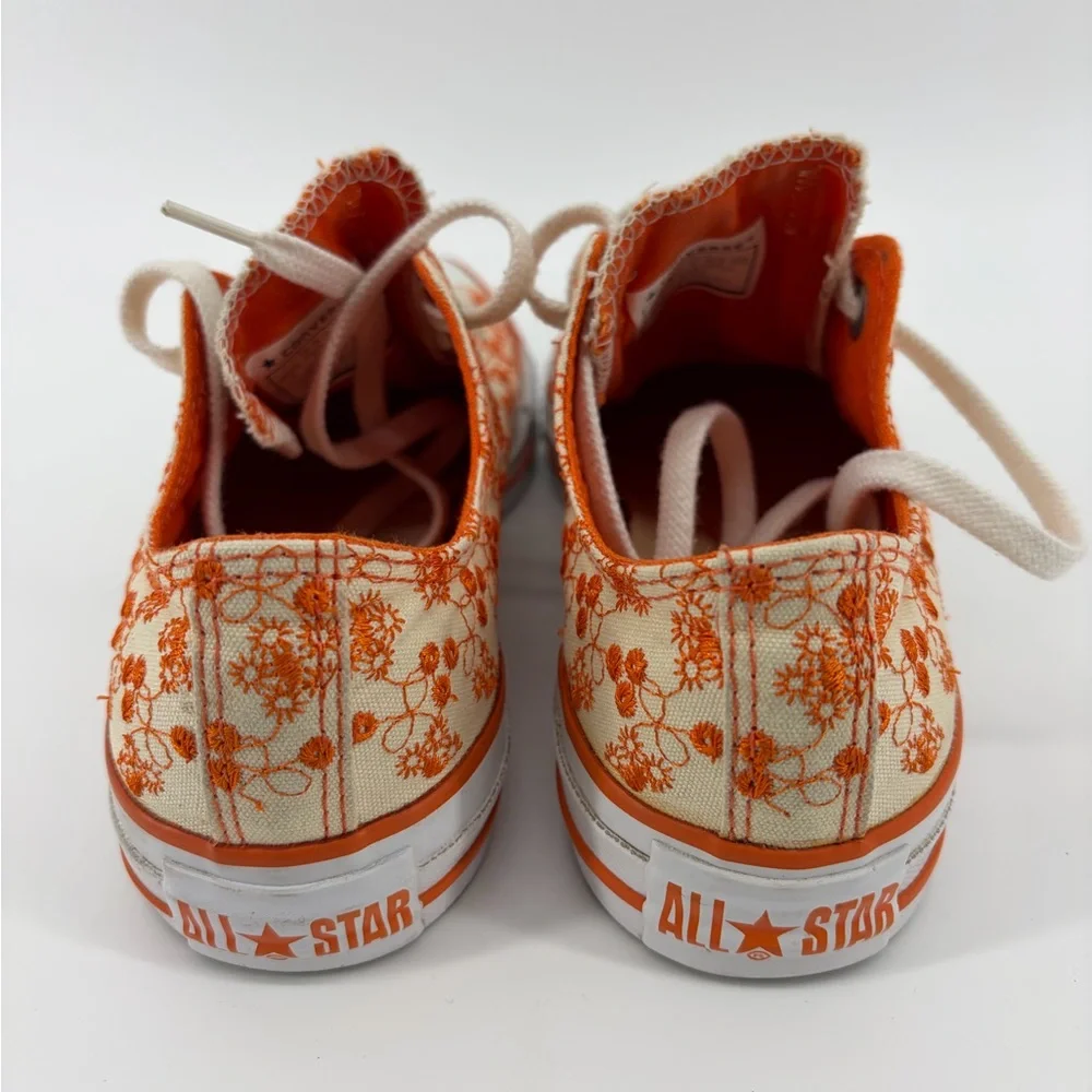 Converse‎ All Star Embroidered Orange Flower Fabric Print